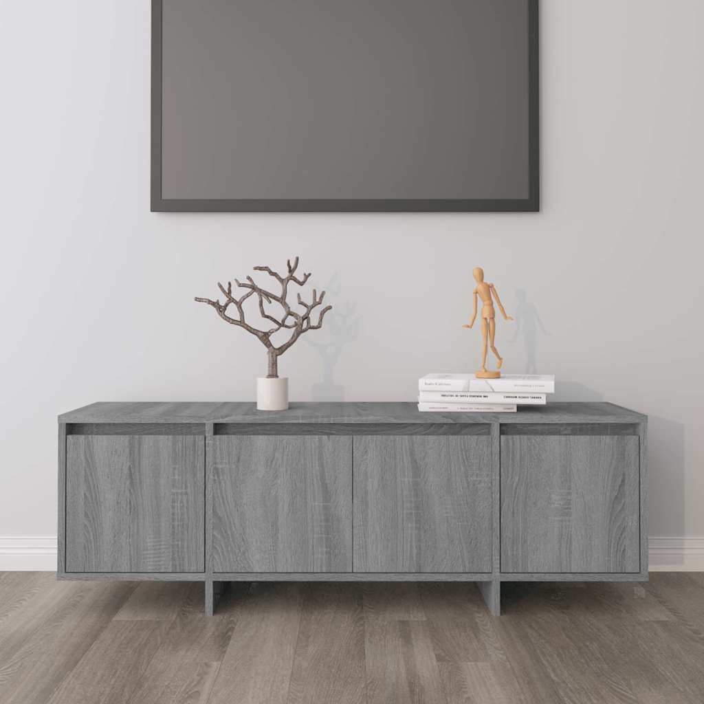 vidaXL Szafka pod TV, szary d�b sonoma, 120x30x40,5 cm