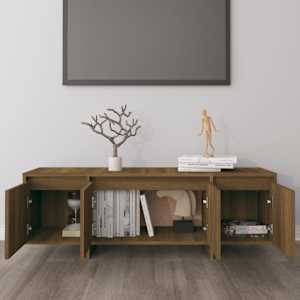 TV skříňka hnědý dub 120 x 30 x 40,5 cm kompozitní dřevo - obrázek 3
