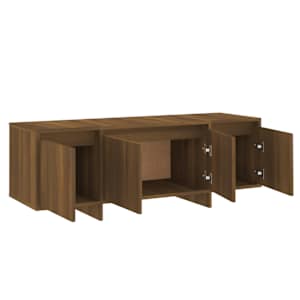 TV skříňka hnědý dub 120 x 30 x 40,5 cm kompozitní dřevo - obrázek 8