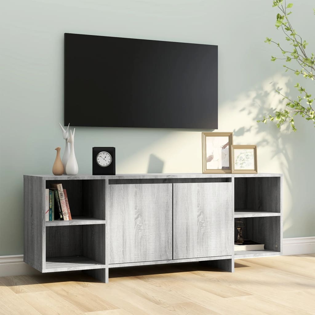 

vidaXL Tv-meubel 130x35x50 cm spaanplaat grijs sonoma eikenkleurig