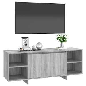 TV stolek šedý sonoma 130 x 35 x 50 cm dřevotříska - obrázek 4
