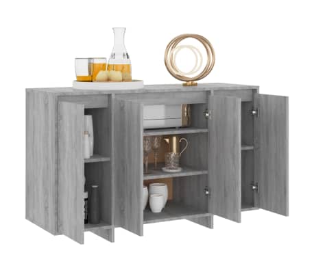vidaXL Sideboard Grau Sonoma 120x41x75 cm Holzwerkstoff