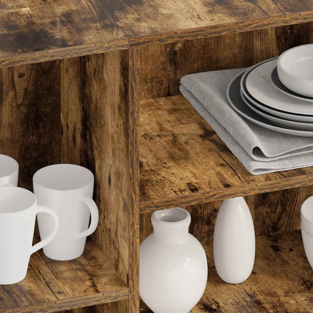 Thumbnail - vidaXL Sideboard Räuchereiche 120x30x75 cm Holzwerkstoff