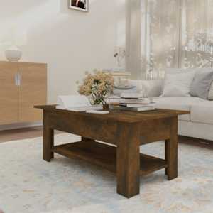Konferenční stolek kouřový dub 102x55x42 cm kompozitní dřevo - obrázek 3