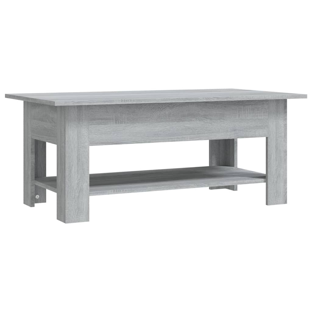 Image of vidaXL Coffee Table Grey Sonoma 102x55x42 cm Engineered Wood