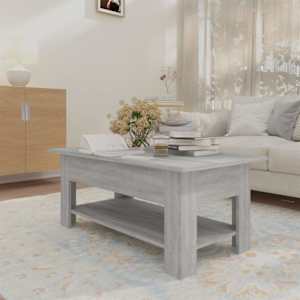 Konferenční stolek šedý sonoma 102x55x42 cm kompozitní dřevo - obrázek 3