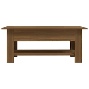 Konferenční stolek hnědý dub 102 x 55 x 42 cm kompozitní dřevo - obrázek 3