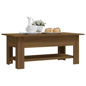 Konferenční stolek hnědý dub 102 x 55 x 42 cm kompozitní dřevo - obrázek 5