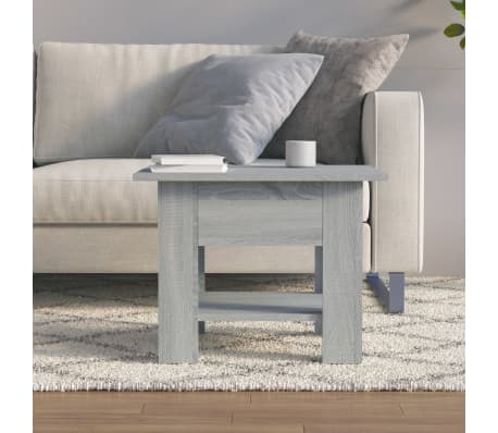 vidaXL Couchtisch Grau Sonoma 55x55x42 cm Holzwerkstoff