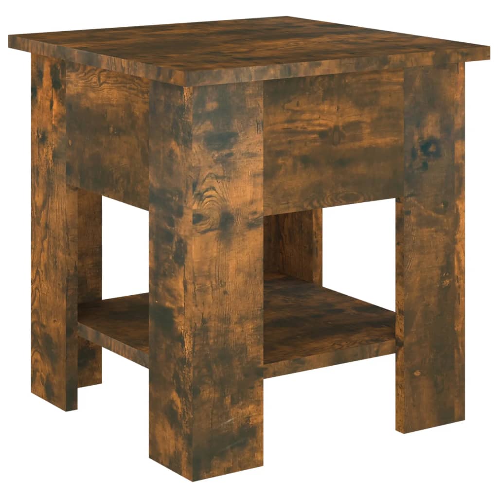 Petrashop  Konferenční stolek kouřový dub 40 x 40 x 42 cm kompozitní dřevo