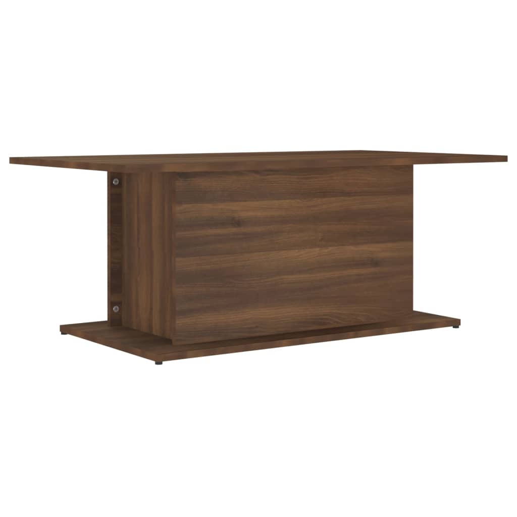 Image of vidaXL Coffee Table Brown Oak 102x55.5x40 cm Engineered Wood