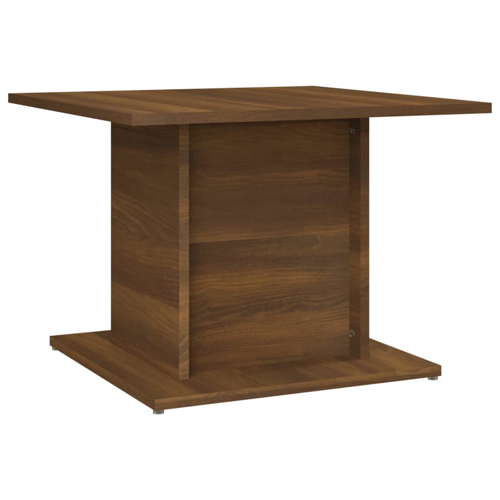 Image of vidaXL Coffee Table Brown Oak 55.5x55.5x40 cm Engineered Wood