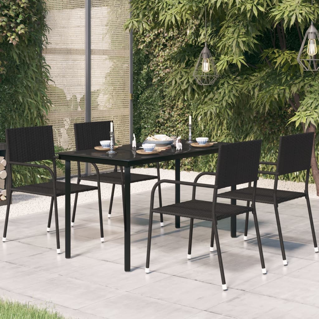 81,5 x 81,5 x 72 cm vidaXL Mesa de jardín de estilo industrial mesa de comedor acero mesa de jardín balcón terraza mesa de metal antracita 