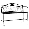 vidaXL 2-kohaline aiapink, 104 cm, must, teras