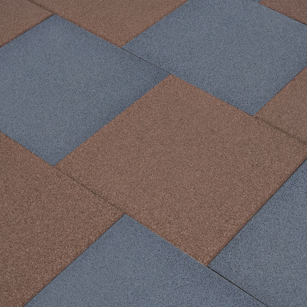 vidaXL Plăci de protecție la cădere 12 buc, gri, 50x50x3 cm, cauciuc vidaxl.ro