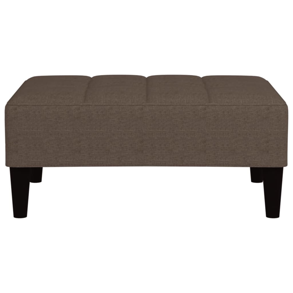 vidaXL Hocker Taupe Mikrofasergewebe