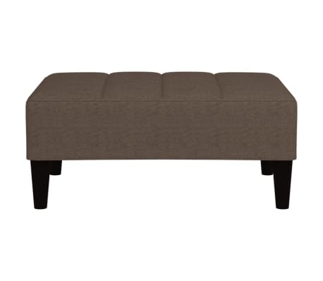 vidaXL Hocker Taupe Mikrofasergewebe