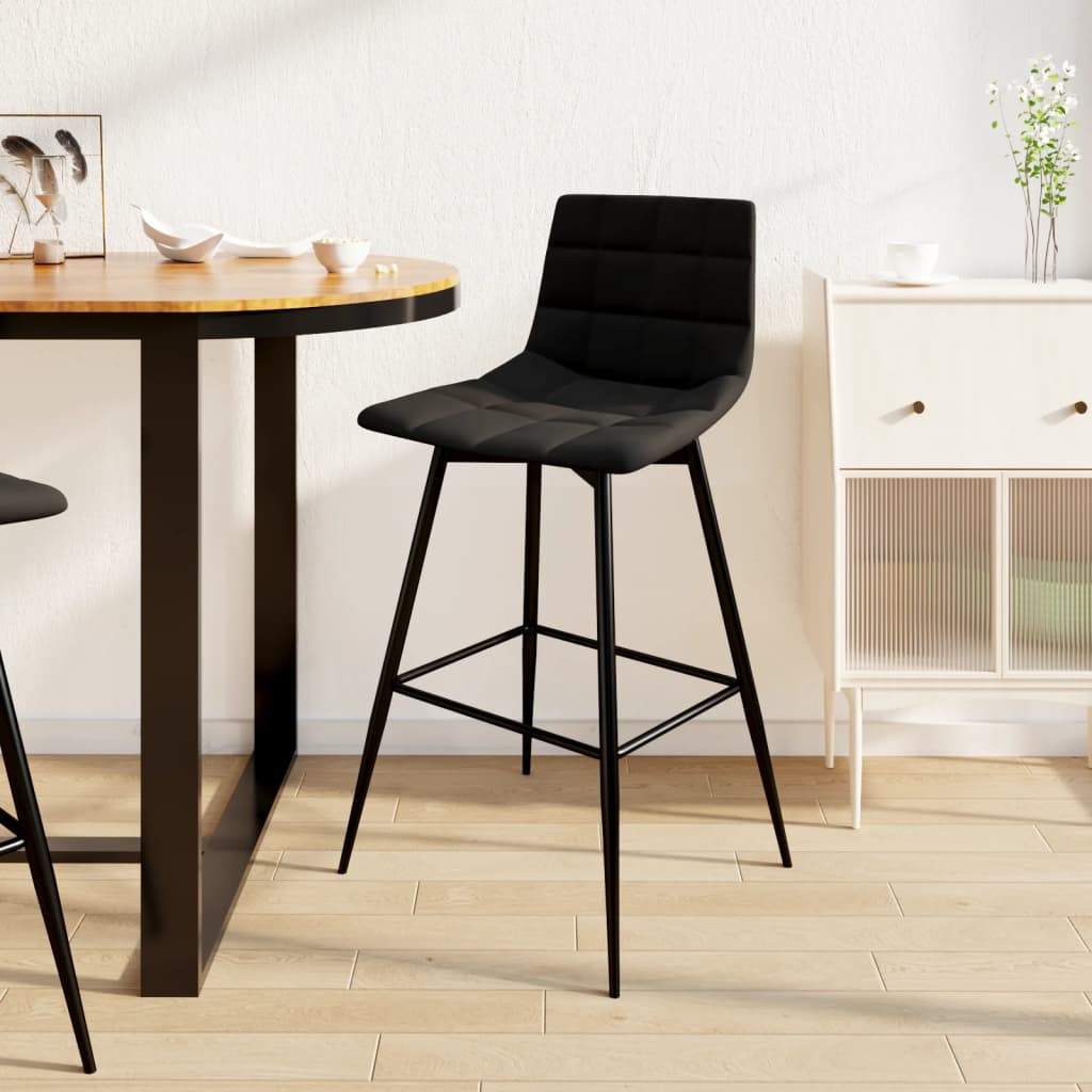 Tabouret de bar Noir Velours