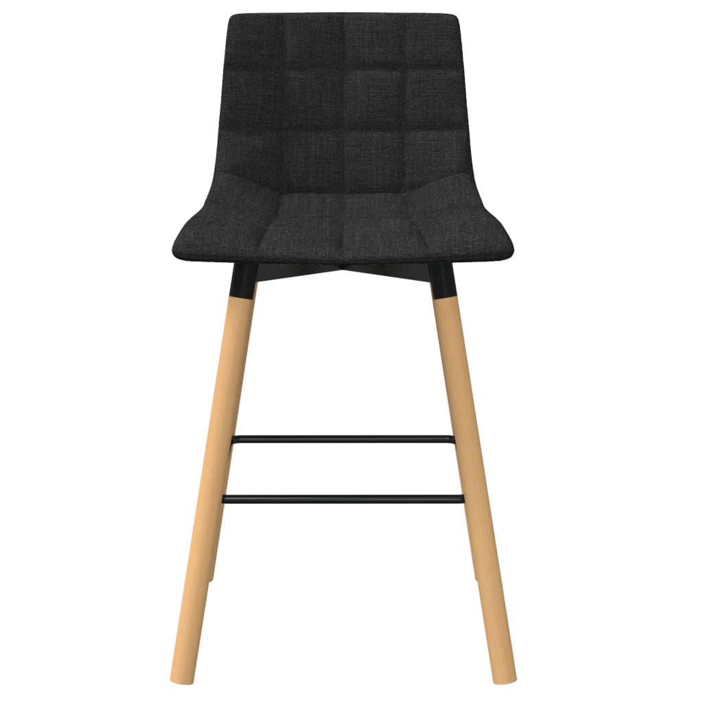 vidaXL Tabouret de bar Gris foncé Tissu