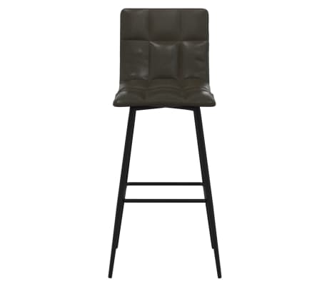 vidaXL Tabouret de bar Gris Similicuir