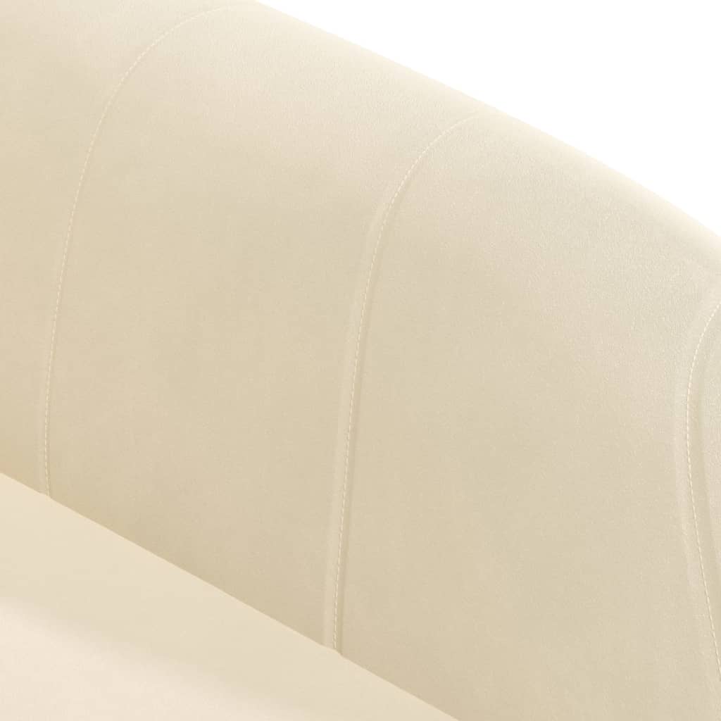 Scaune de bar, 2 buc., crem, catifea