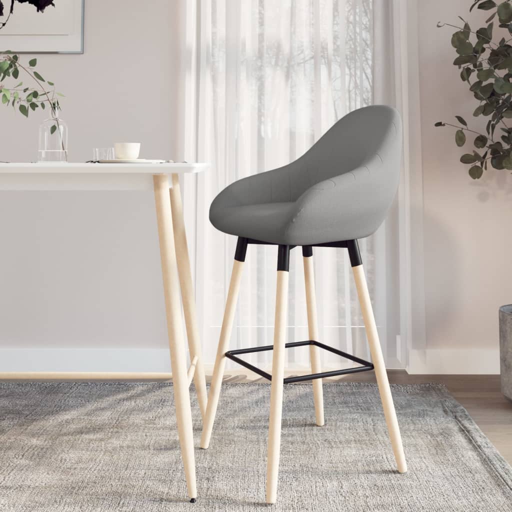 Tabouret de bar Gris clair Tissu