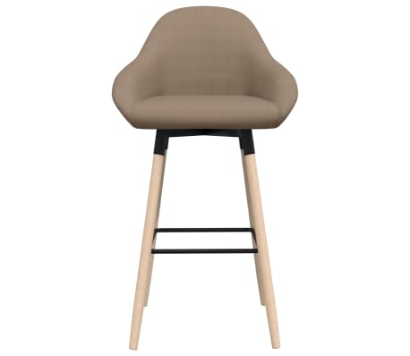 vidaXL Barhocker Taupe Stoff