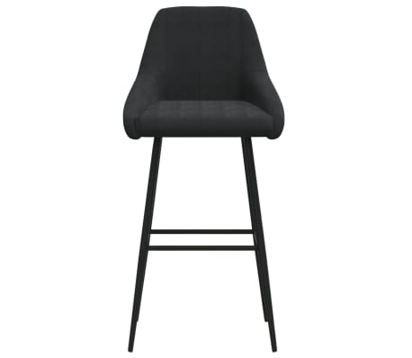 vidaXL Tabouret de bar Noir Velours