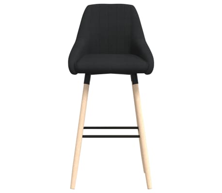 vidaXL Tabouret de bar Noir Tissu