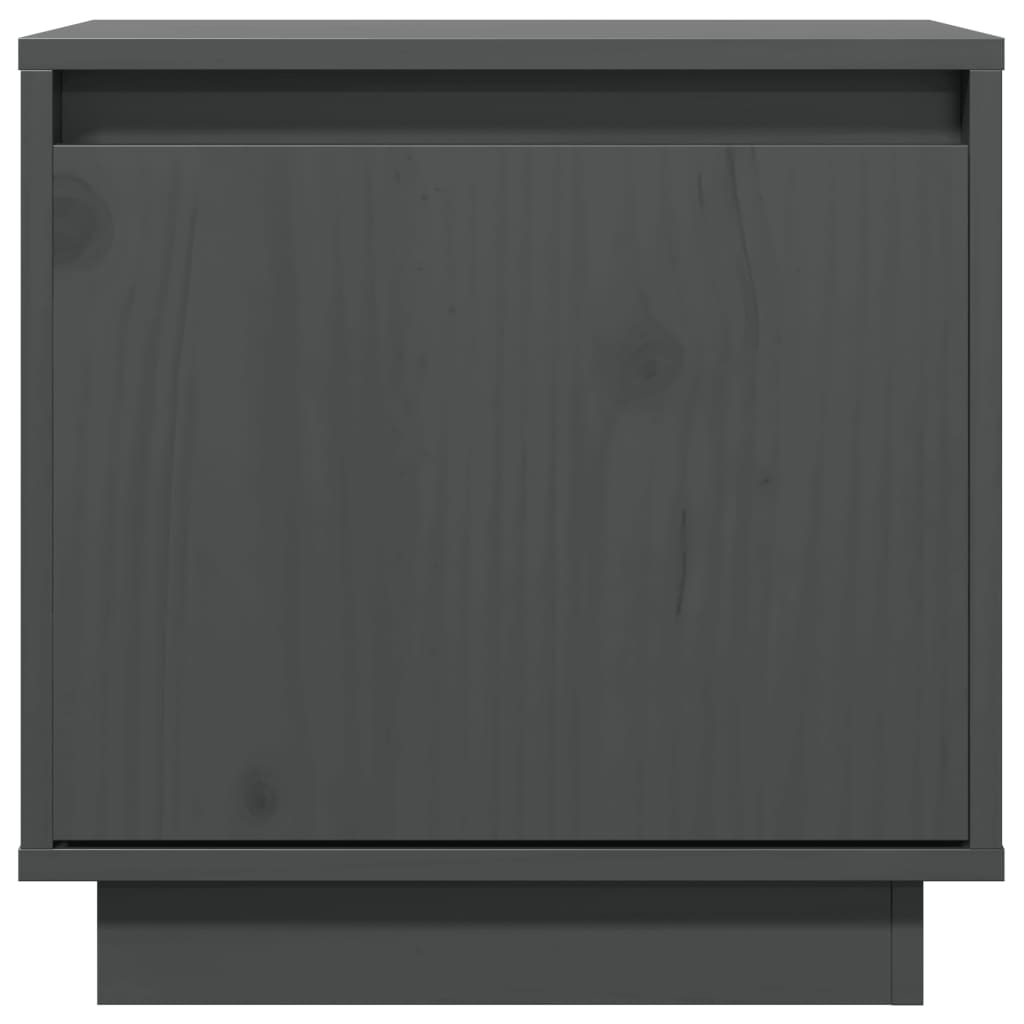

vidaXL Nachtkastjes 2 st 40x30x40 cm massief grenenhout grijs