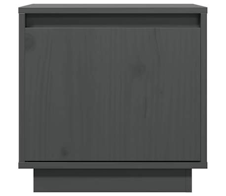 vidaXL Nattbord 2 stk gr&aring; 40x30x40 heltre furu