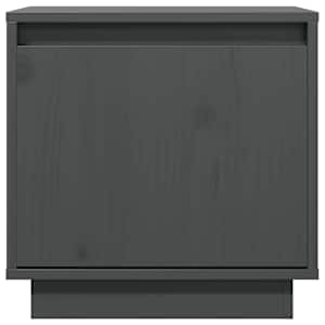 vidaXL Nattbord 2 stk gr&aring; 40x30x40 heltre furu