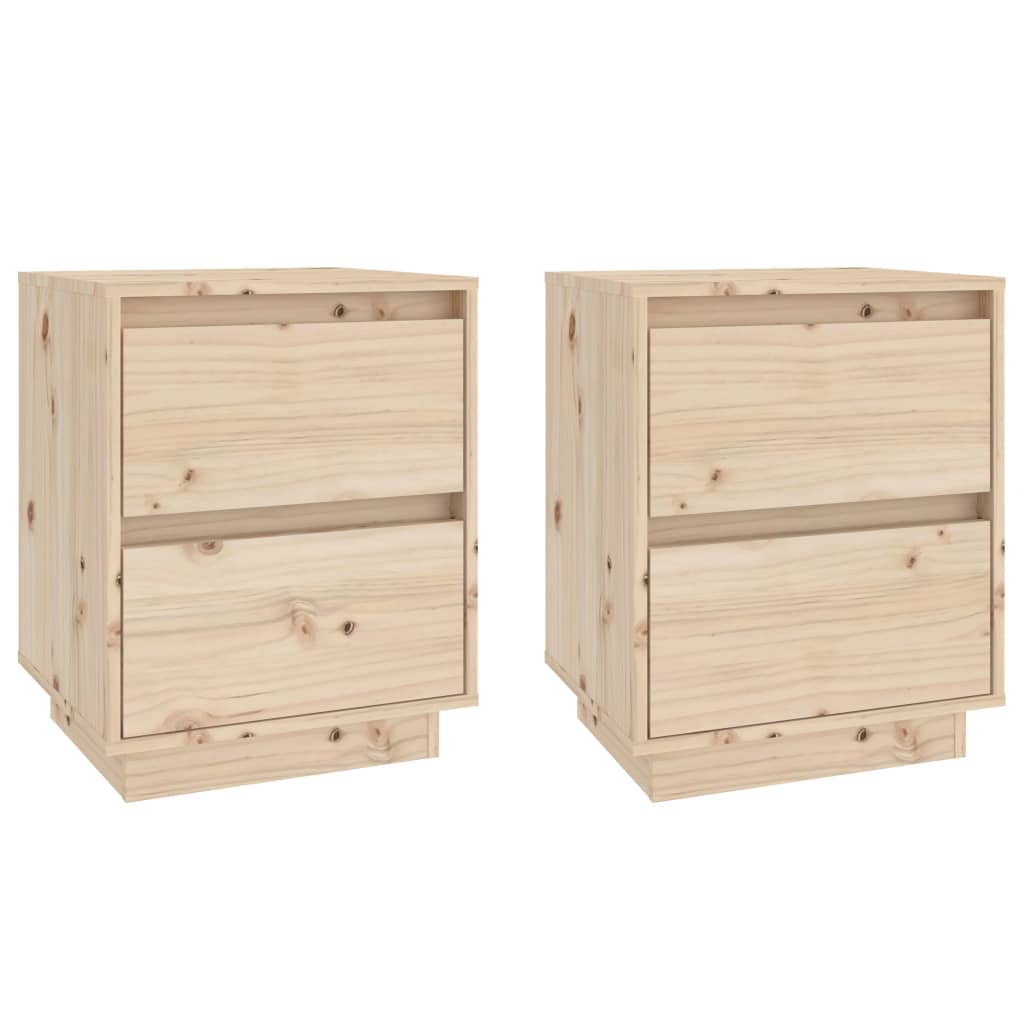 vidaXL Noční stolky 2 ks 40 x 35 x 50 cm masivní borové dřevo