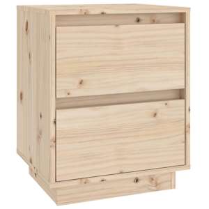 Noční stolky 2 ks 40 x 35 x 50 cm masivní borové dřevo - obrázek 6