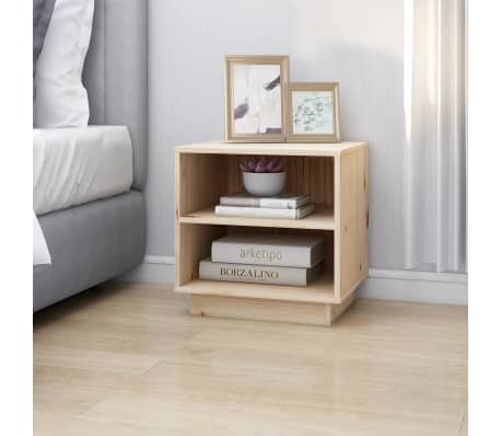 vidaXL Nočn&yacute; stol&iacute;k 40x34x40 cm mas&iacute;vne borovicov&eacute; drevo