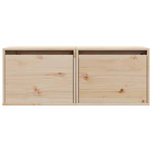 Nástěnné skříňky 2 ks 45 x 30 x 35 cm masivní borové dřevo - obrázek 5