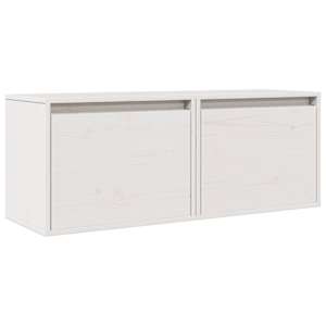 vidaXL seinakapid 2 tk, valge 45 x 30 x 35 cm, m&auml;nnipuit