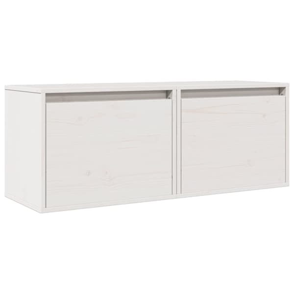 vidaXL seinakapid 2 tk, valge 45 x 30 x 35 cm, m&auml;nnipuit