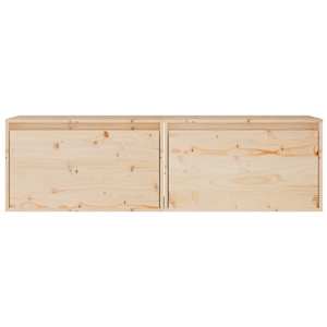 Nástěnné skříňky 2 ks 60 x 30 x 35 cm masivní borové dřevo - obrázek 6