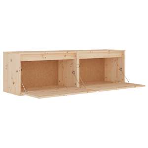 Nástěnné skříňky 2 ks 60 x 30 x 35 cm masivní borové dřevo - obrázek 7
