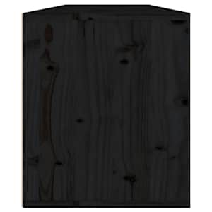 Nástěnné skříňky 2 ks černé 60x30x35 cm masivní borové dřevo - obrázek 8