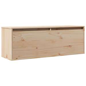 Nástěnná skříňka 100 x 30 x 35 cm masivní borové dřevo - obrázek 2