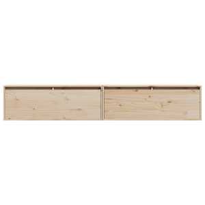 Nástěnné skříňky 2 ks 100 x 30 x 35 cm masivní borové dřevo - obrázek 6