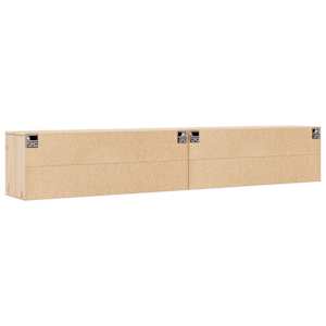 Nástěnné skříňky 2 ks 100 x 30 x 35 cm masivní borové dřevo - obrázek 9
