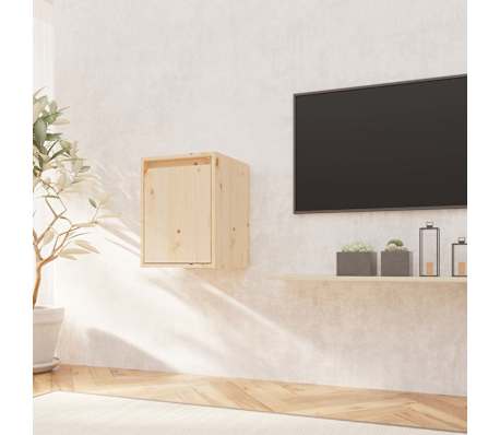 vidaXL Wandkast 30x30x40 cm massief grenenhout