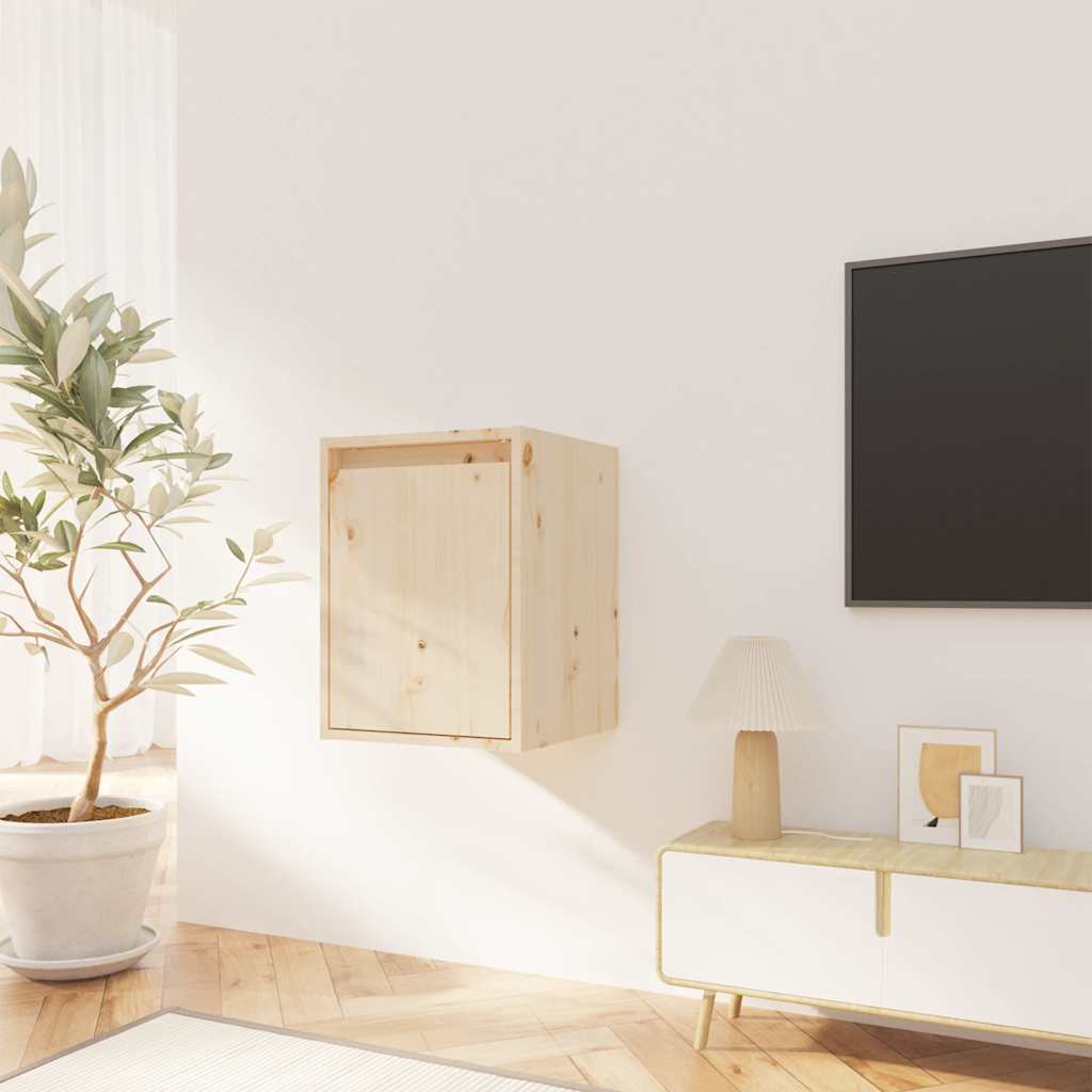 vidaXL Szafka �cienna, 30x30x40 cm, lite drewno sosnowe