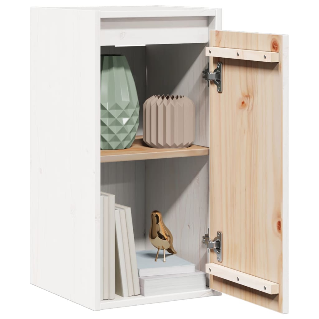 Thumbnail - vidaXL Wandschrank Weiß 30x30x60 cm Massivholz Kiefer