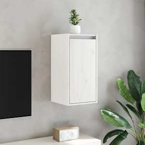 Nástěnné skříňky 2 ks bílé 30 x 30 x 60 cm masivní borové dřevo