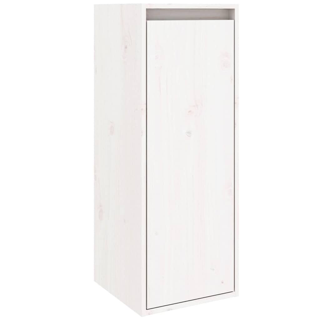 vidaXL Nástěnná skříňka bílá 30 x 30 x 80 cm masivní borové dřevo