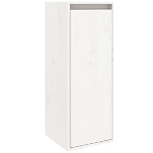 Nástěnná skříňka bílá 30 x 30 x 80 cm masivní borové dřevo - obrázek 2